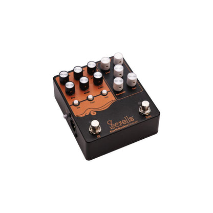 EarthQuaker Devices Scrolls Bass Odyssey Bass Preamp Effect Pedal Top