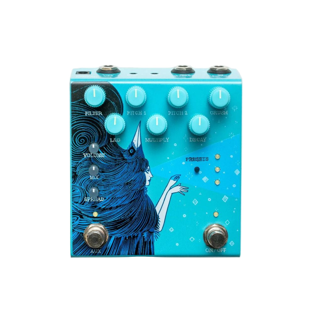Old Blood Noise Endeavors Dark Star Stereo Soundscape Reverb Baby Blue Colorway