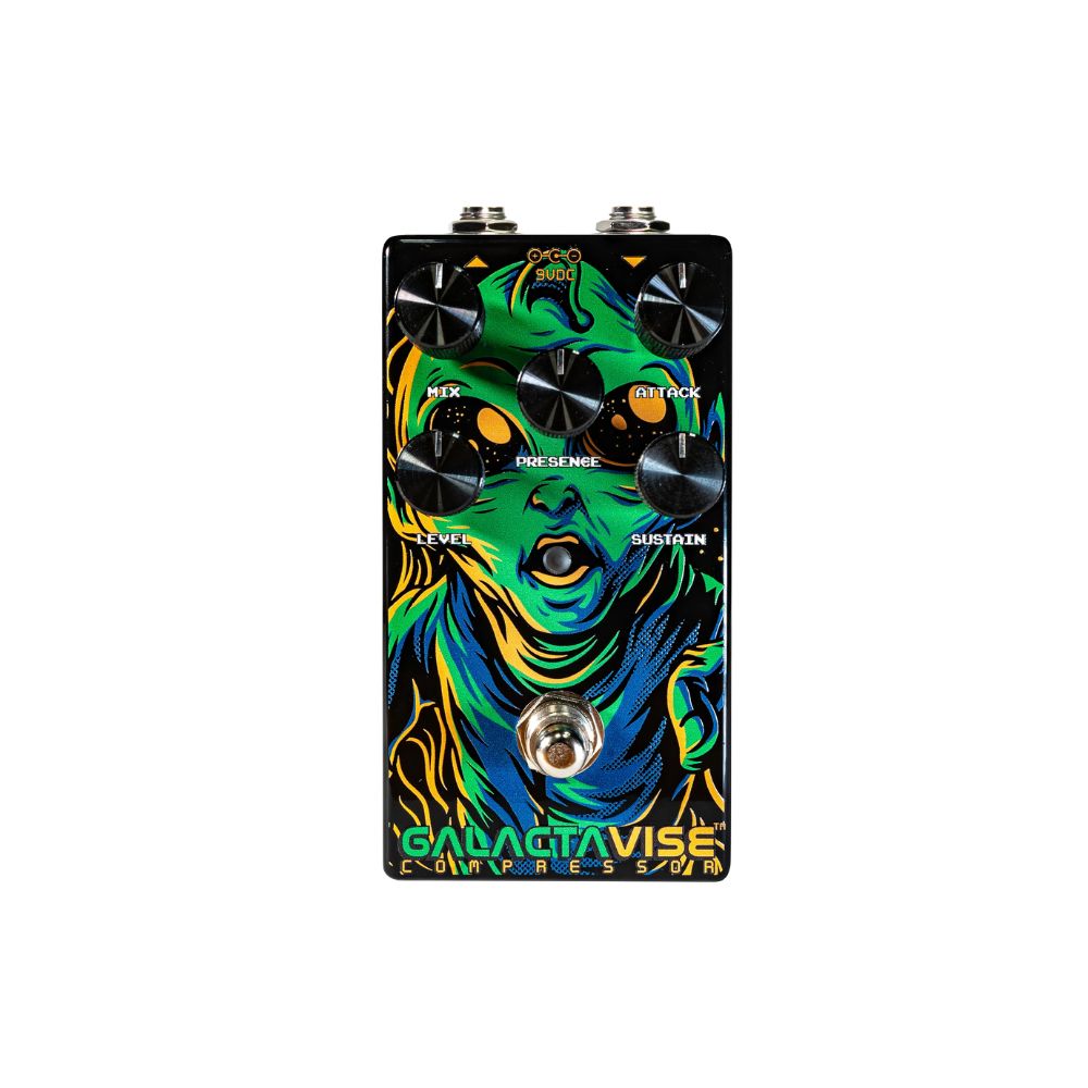 Allpedal Galactavise™ Compressor Transparent OTA Compression with Mix &amp; Presence Knobs Front