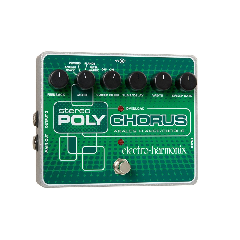 Electro-Harmonix Stereo Polychorus Analog Chorus / Flanger / Slapback Echo Pedal