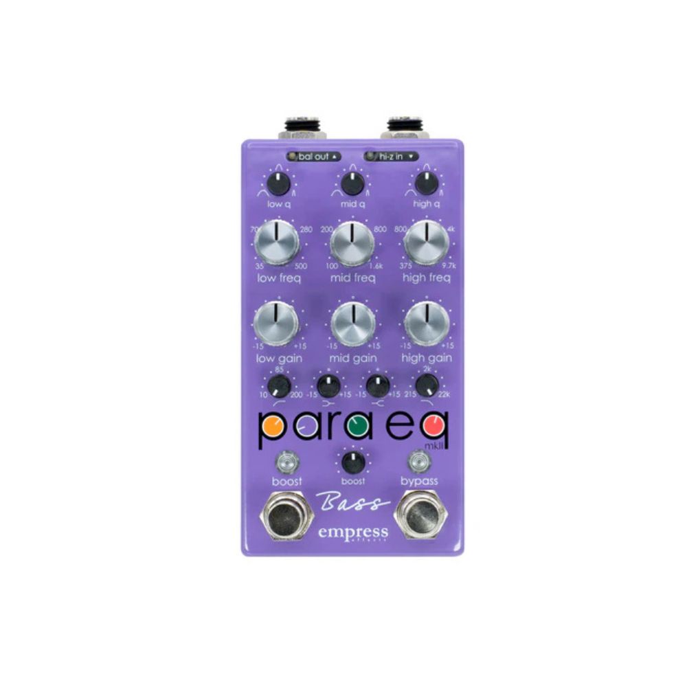 Empress Effects Bass ParaEq Parametric EQ/Boost Effect Pedal Front