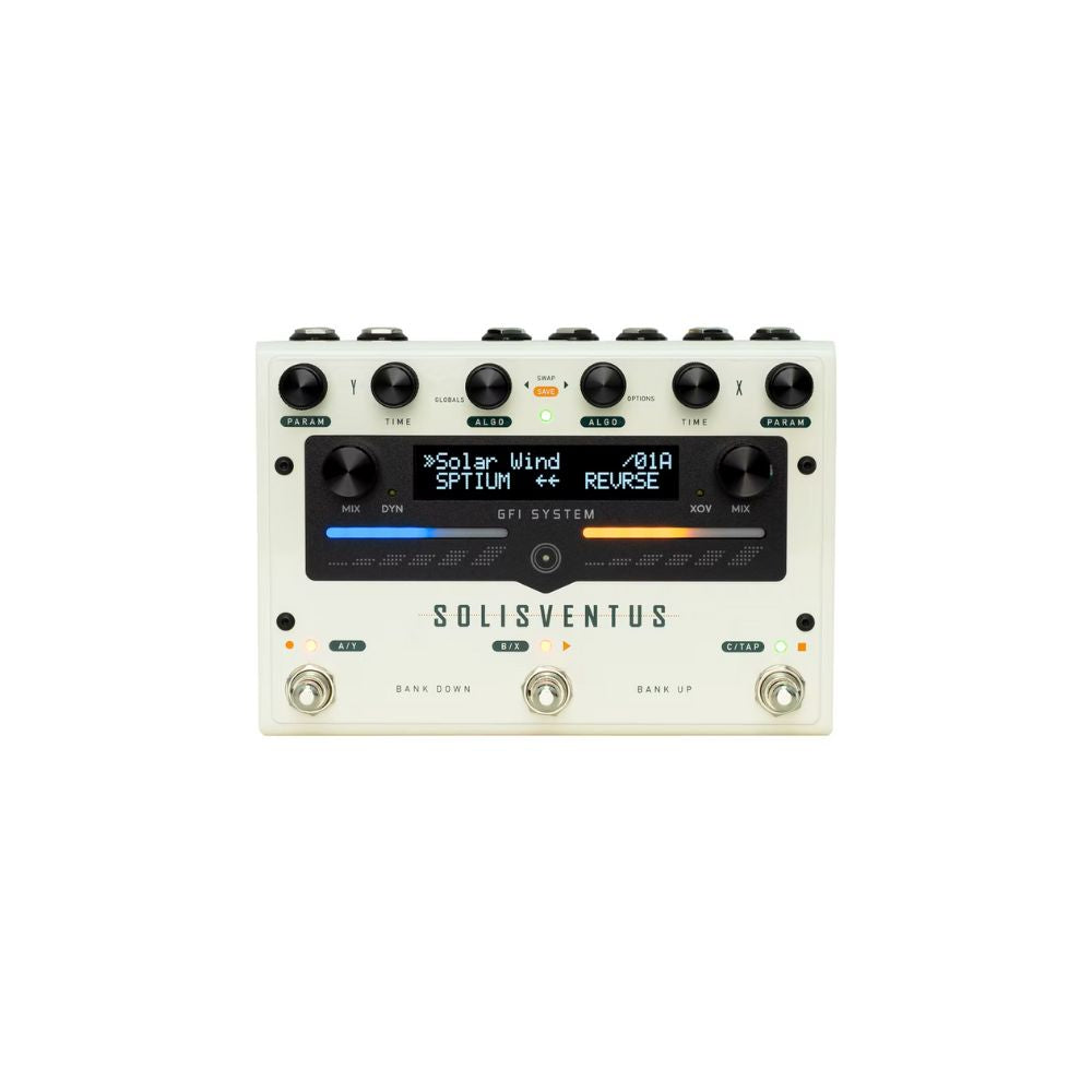 GFI System SOLIS VENTUS Delay and Reverb Pedal Front