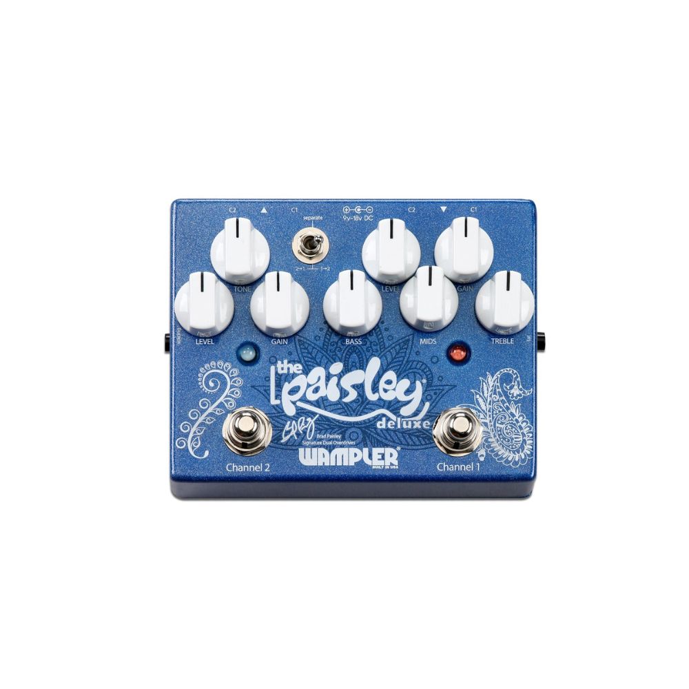Wampler Paisley Drive Deluxe Overdrive Pedal Front