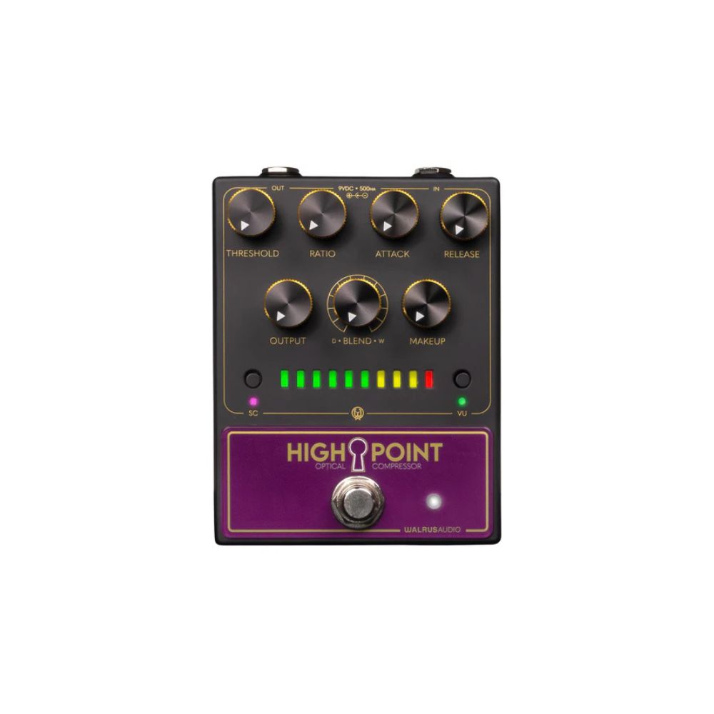 Walrus Audio Highpoint Analog Optical Compressor Effect Pedal Front