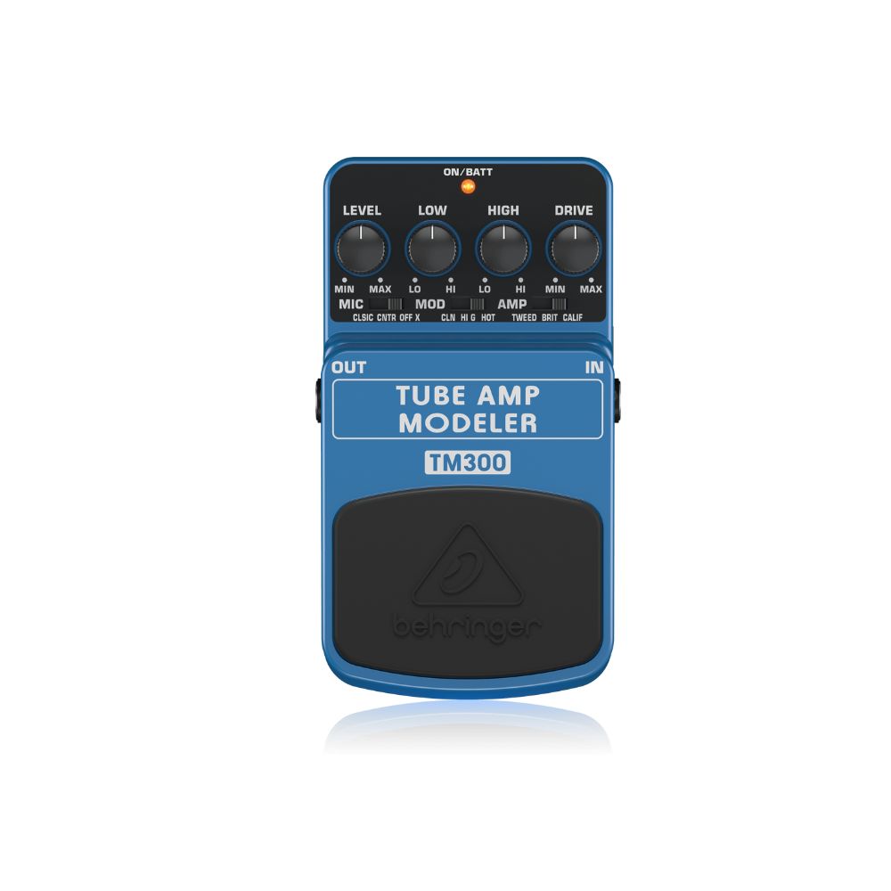 Behringer TM300 Tube Amp Modeler Pedal Front