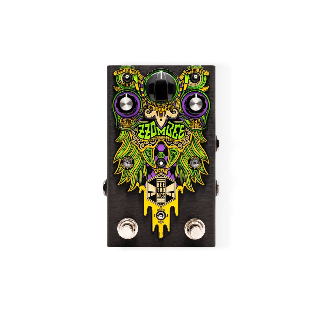 Beetronics Zzombee Filtremulator Analog Multi-effect Pedal Front