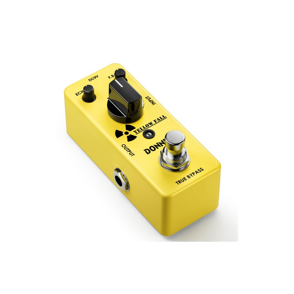 Donner Yellow Fall Analog Delay Guitar Effect Pedal Side