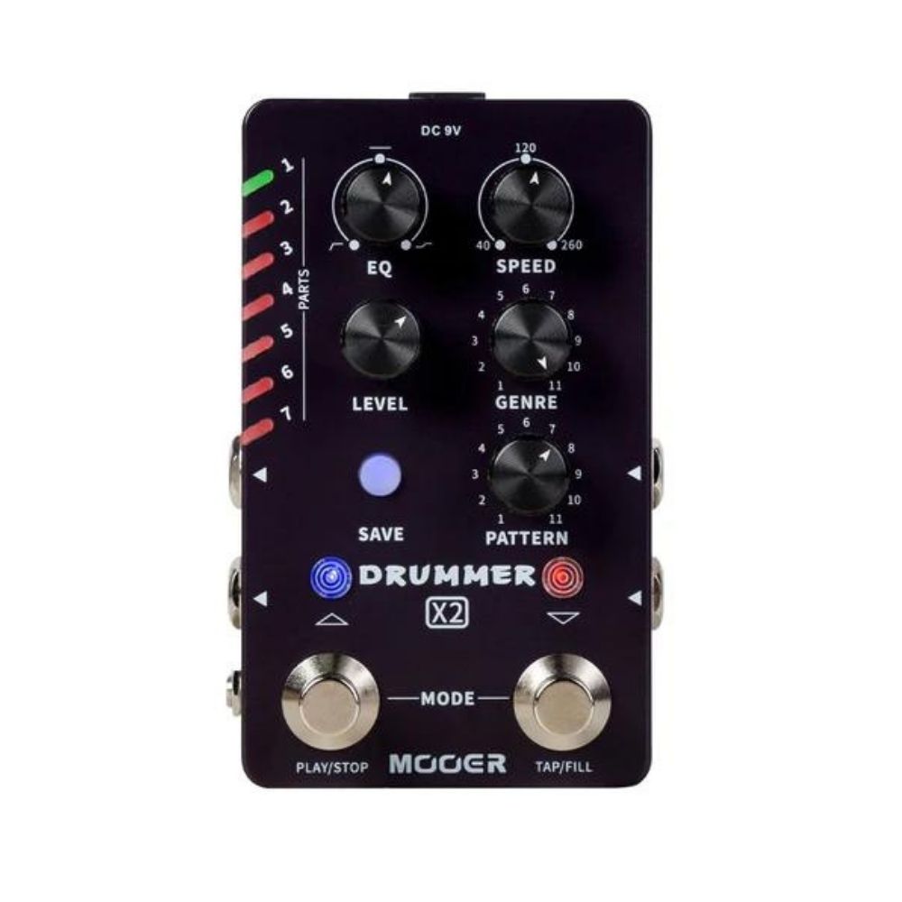 Mooer Drummer X2 - Dual-footswitch Drum Machine Pedal