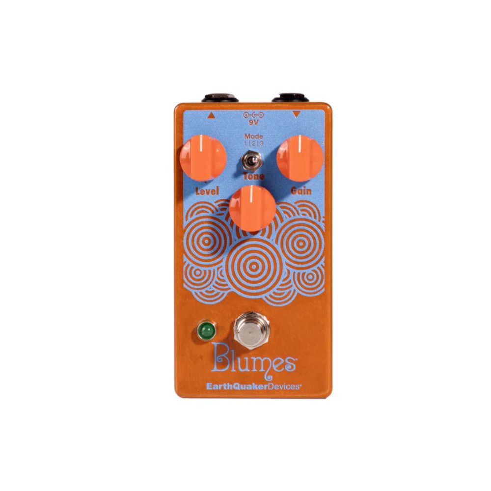 EarthQuaker Devices Blumes Low Signal Shredder Bass Overdrive, Russo Music Exclusive Tangelo/Cobalt Blue Front