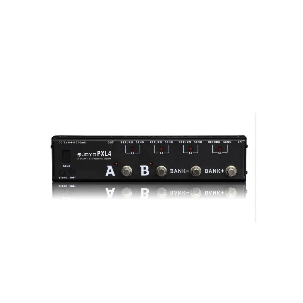 JOYO PXL-4 Effect Pedal Loop Controller Black Front