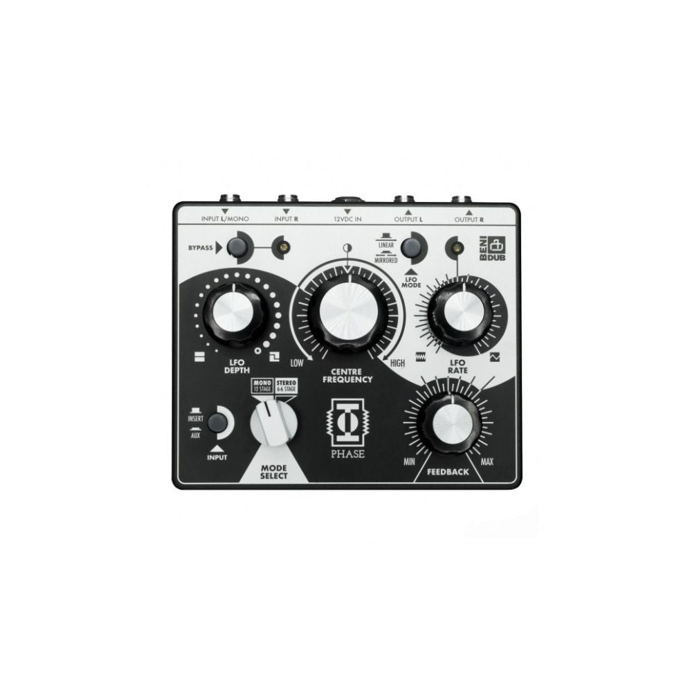Benidub Phase 12-Stage all-analog optical stereo phaser Front