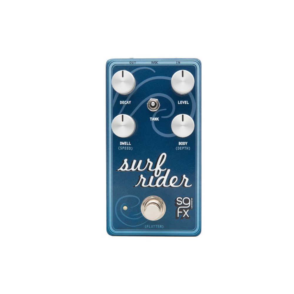 SolidGoldFX Surf Rider IV Modulated Spring Reverb Pedal Front