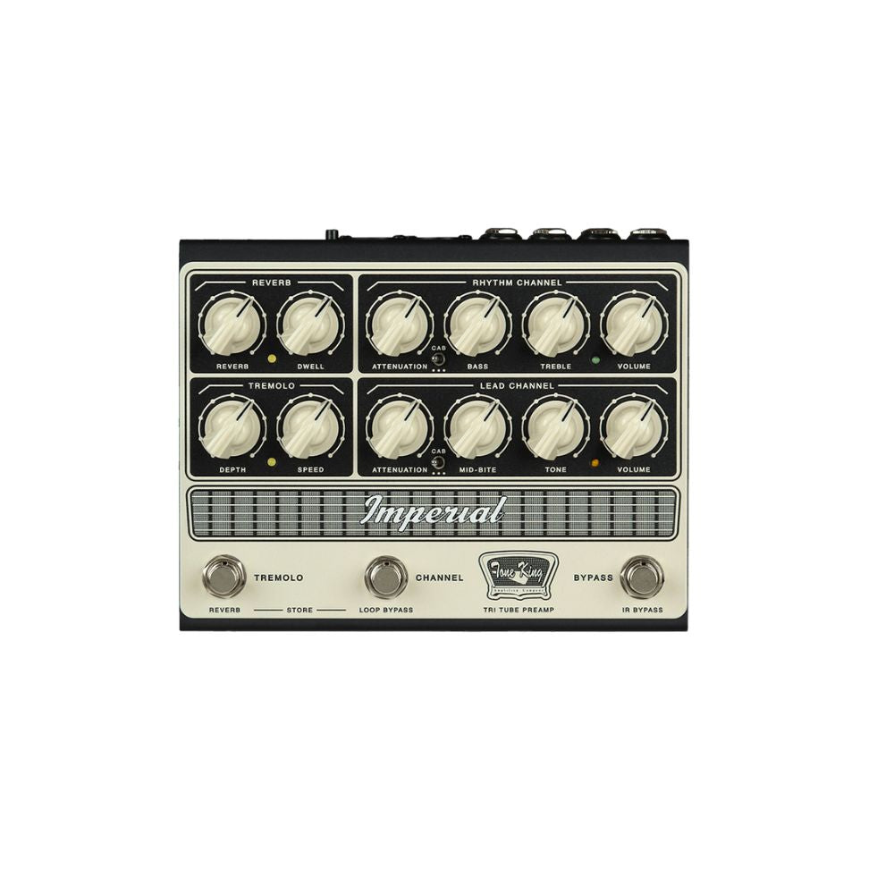Tone King Imperial MKII High Voltage Tri-Tube Preamp Pedal Front