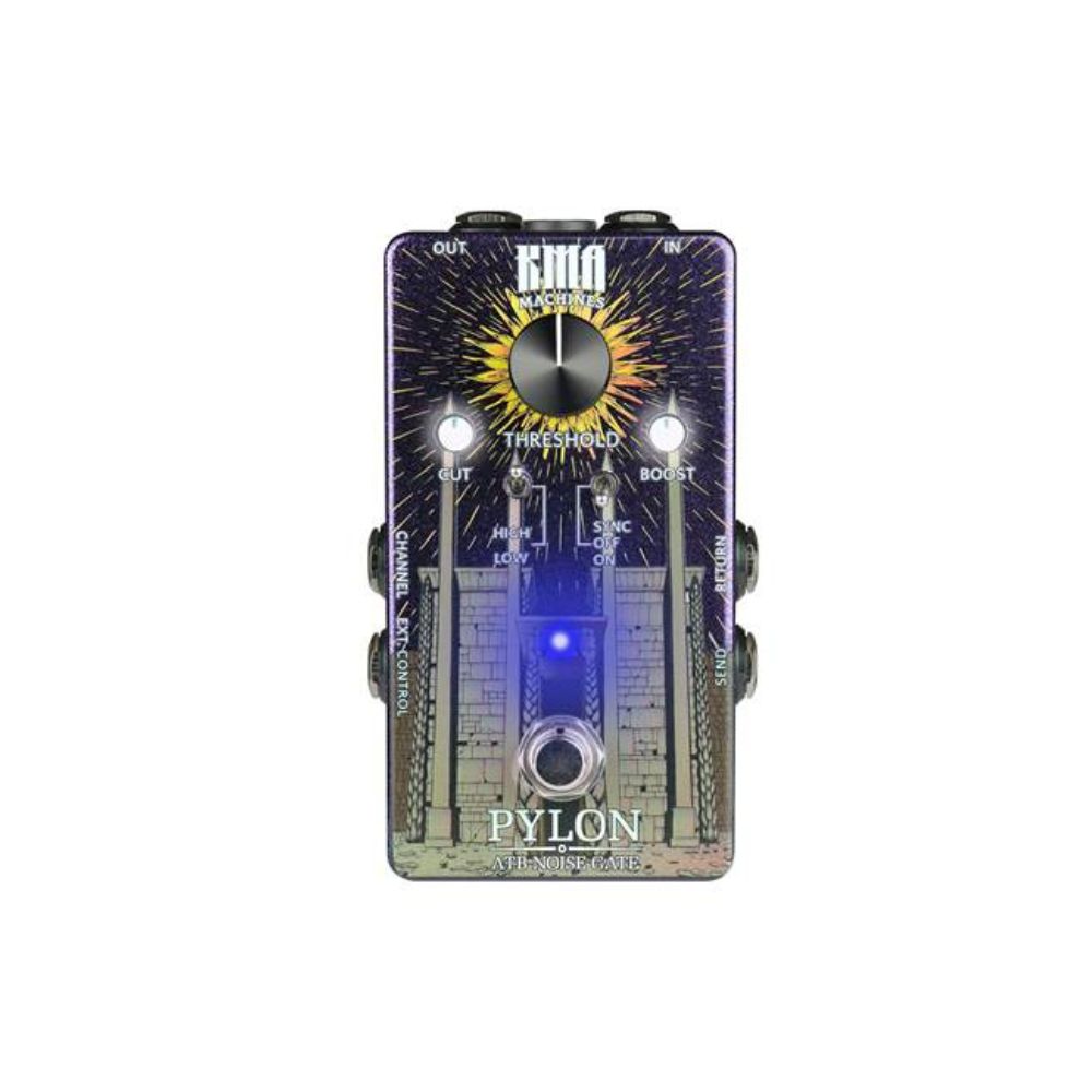 KMA Machines Pylon Advanced Transformer Boost Noise Gate Pedal Front