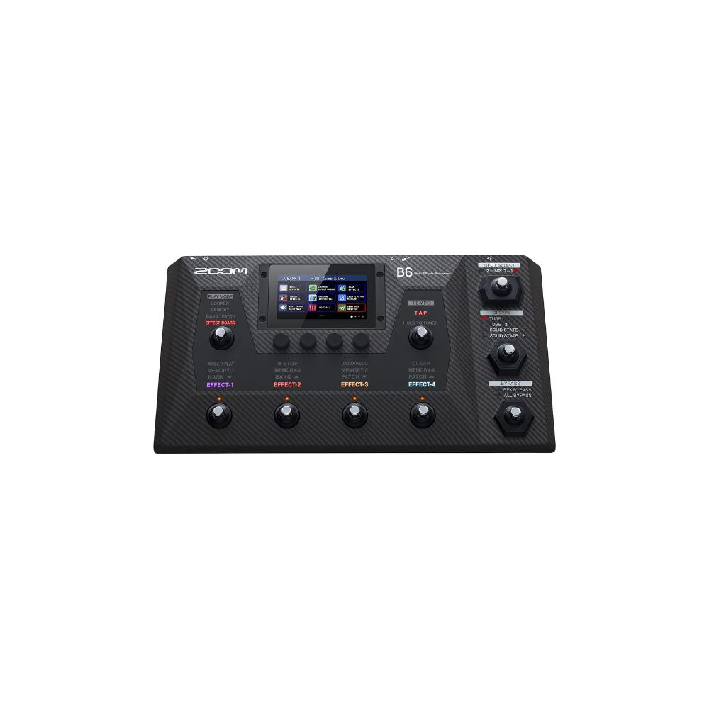 Zoom B6 Bass Multi-effects Processor Front