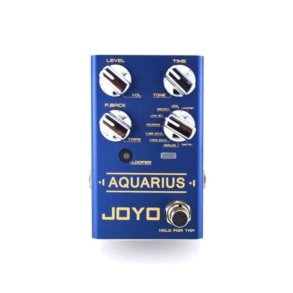 Joyo R-07 Aquarius Multi-Mode Digital Delay &amp; Looper Pedal Front