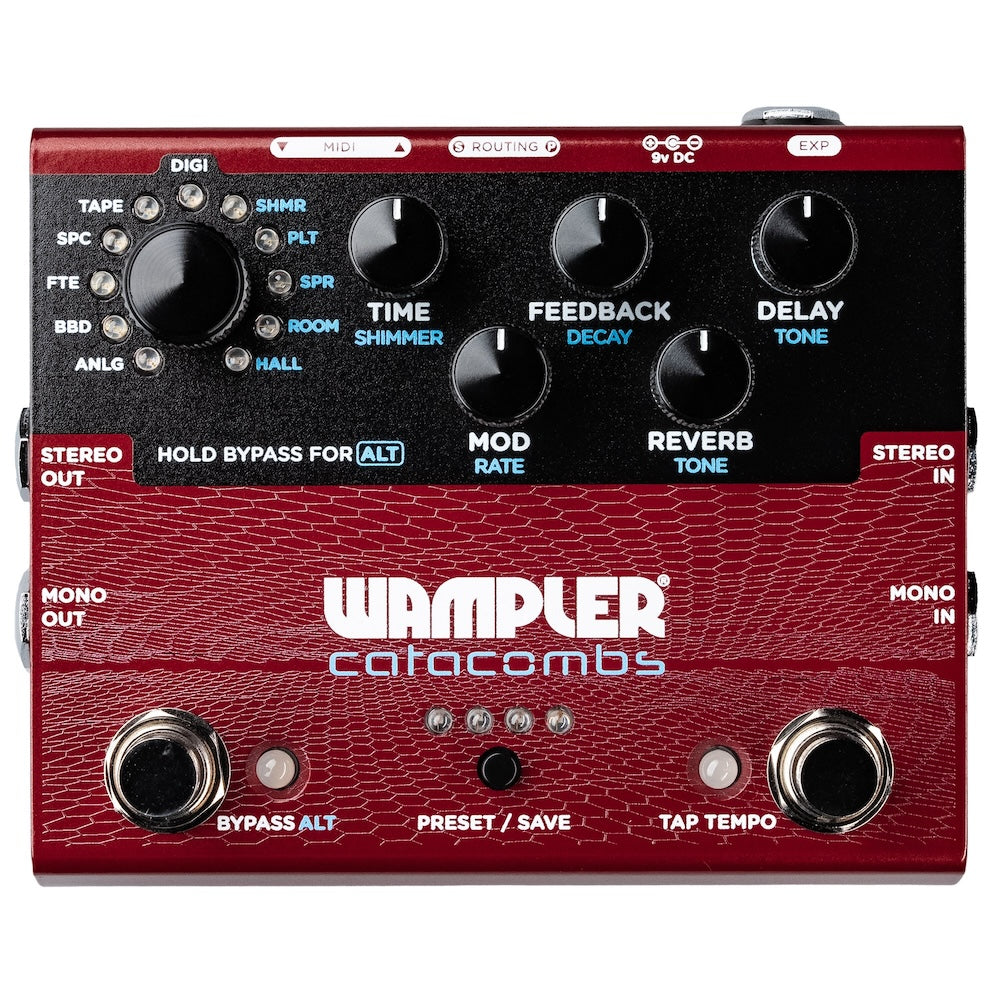 Wampler Catacombs Reverb and Delay Pedal
